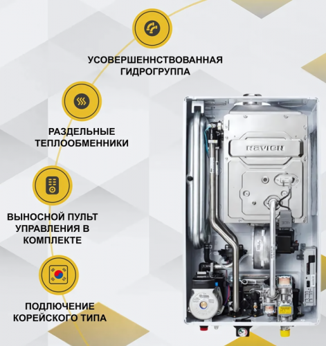 Настенный газовый котел Navien Deluxe C COAXIAL-13k