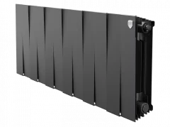 Биметаллический радиатор отопления Royal Thermo PianoForte 300 12 секций Noir Sable