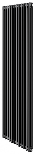 Стальной трубчатый радиатор 2-колончатый Royal Thermo Insignia C2180 - 12 секц. RAL9005m, боковое 1/2