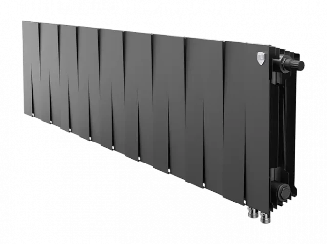 Биметаллический радиатор отопления Royal Thermo PianoForte 300 18 секций Noir Sable VDR
