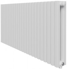 Стальной трубчатый радиатор 2-колончатый Royal Thermo Shift Q30 VC2050 - 20 секц. RAL9016, нижнее 1/2