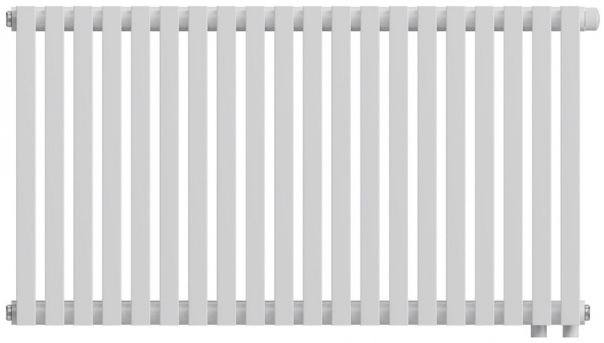 Стальной трубчатый радиатор 2-колончатый Royal Thermo Shift Q30 VC2050 - 20 секц. RAL9016, нижнее 1/2