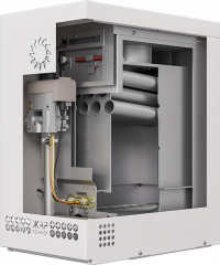 Напольный газовый котел Сигнал КОВ-7СВПС TGV Жар Compact